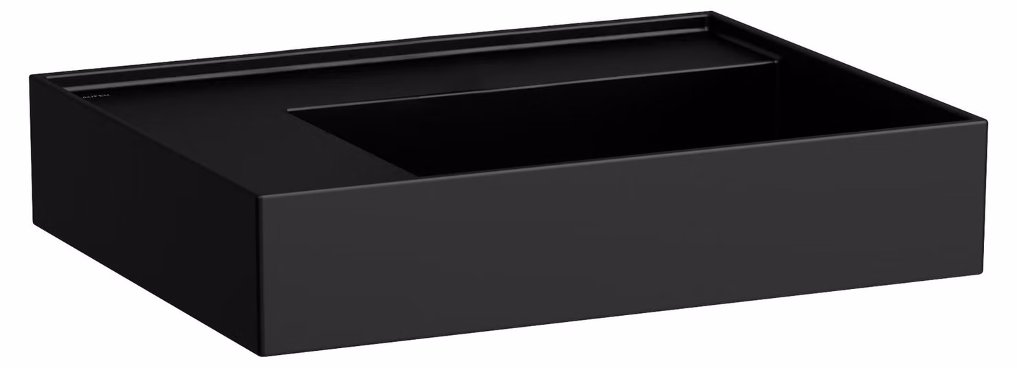 LAUFEN Kartell lavabo, tablette gauche, sans trou pour robinetterie, sans trop-plein, 600x460mm, H8103357161121, H8103357161121
