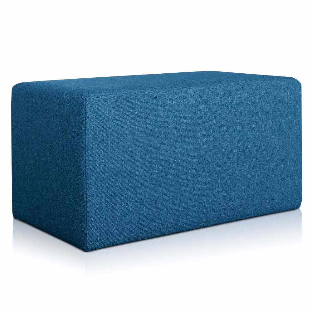 Pouf Rubino 43 x 83 cm Blu