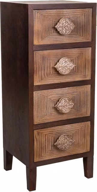 CassaSgabello in legno marrone 45x40x110h