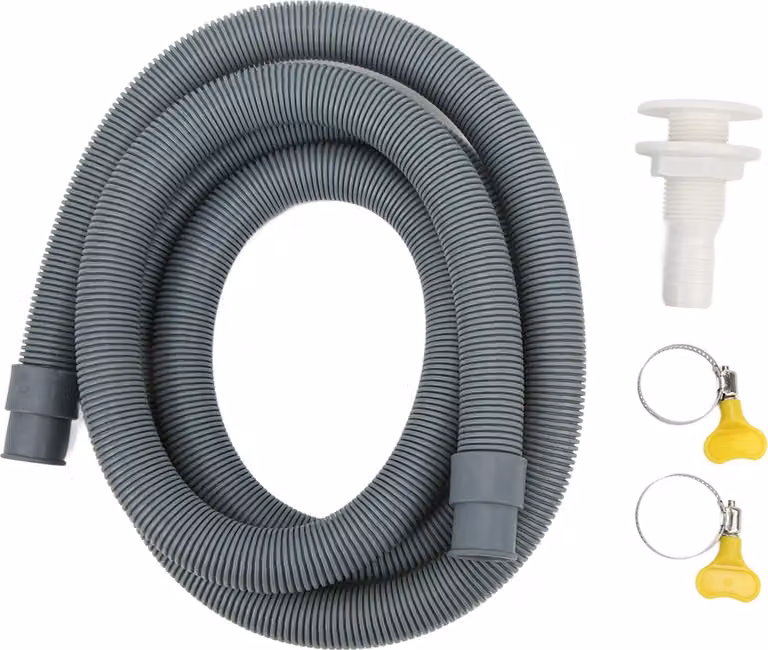 Kit di installazione della pompa di sentina marina con fascette stringitubo per montaggio a scafo per barche, yacht, camper, grigio, 3/4 di pollice