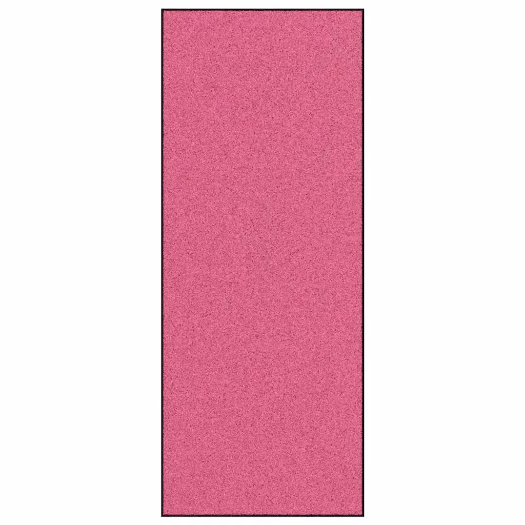 Tappeto rettangolare moderno vidaXL rosa e nero in poliammide e PVC, L: 300 cm, P: 120 cm – 2
