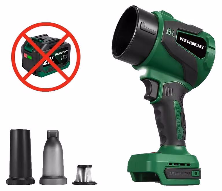 Potente soffiante turbo, 3000W, velocità del vento di 650 m/s, SENZA batteria