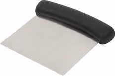 Raschietto per impasto Ilsa in acciaio inox argento L: 11 cm, P: 8,5 cm
