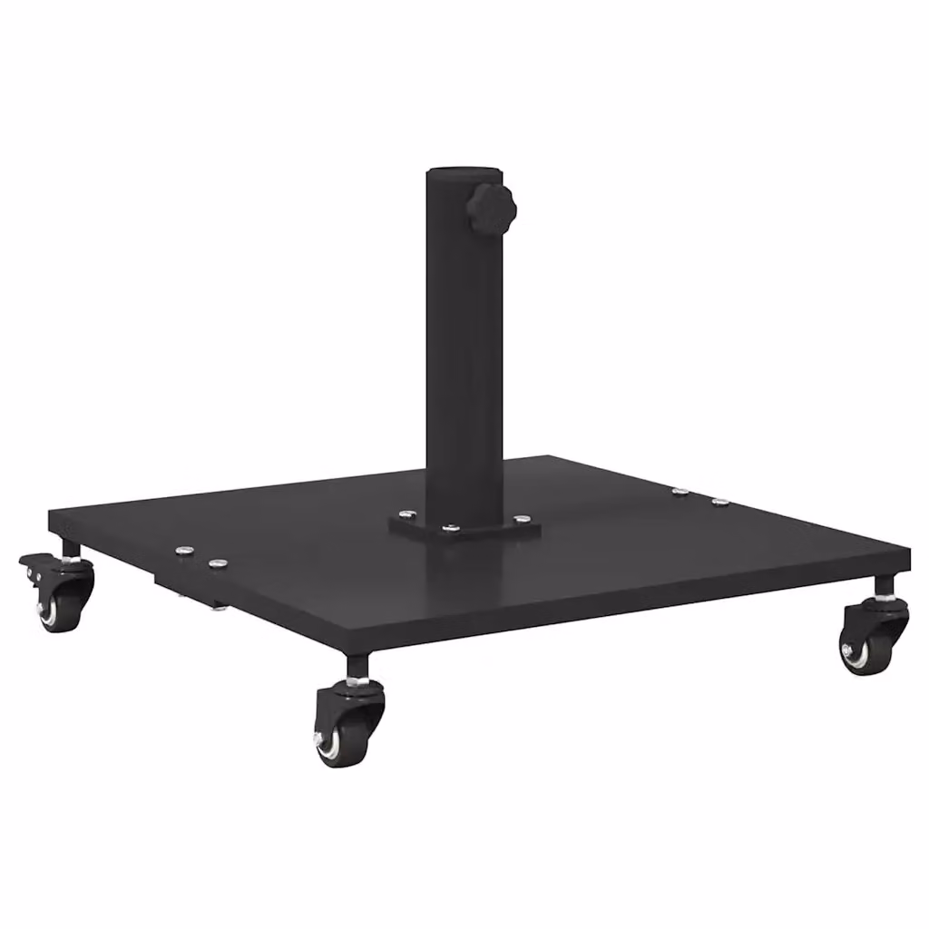 Base per ombrellone vidaXL in acciaio Nero L/P/H: 45 x 45 x 31,5 cm, peso 26,8 kg – 2