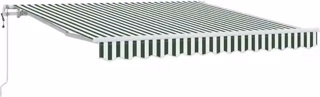Tettuccio Elettrico Retrattile Verde e Bianco 300 x 250 cm CFW7848136