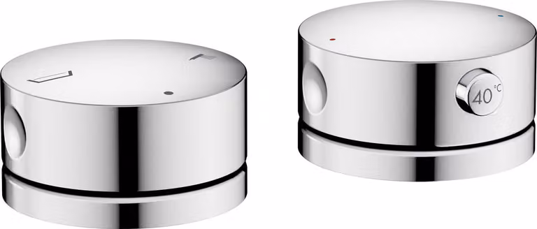hansgrohe AXOR One Robinetteries de bord de baignoire 2 trous avec thermostat, 48470000, 48470000