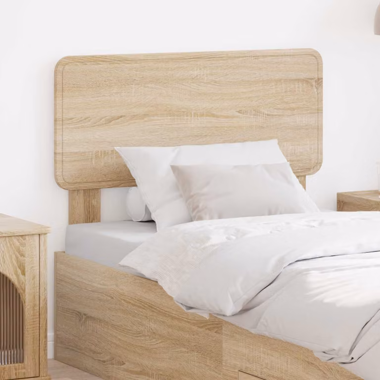 Testiera per letto vidaXL in legno ingegnerizzato Rovere Sonoma, colore marrone, stile minimalista