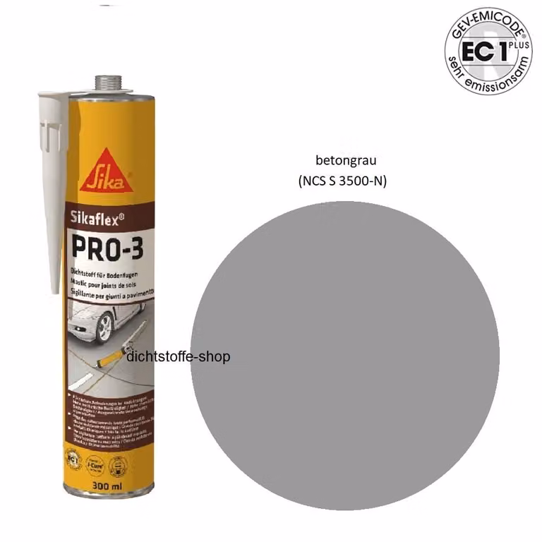 Sikaflex PRO-3 Fugendichtstoff aufPoliuretanoBasis C71 Betongrau 300ml