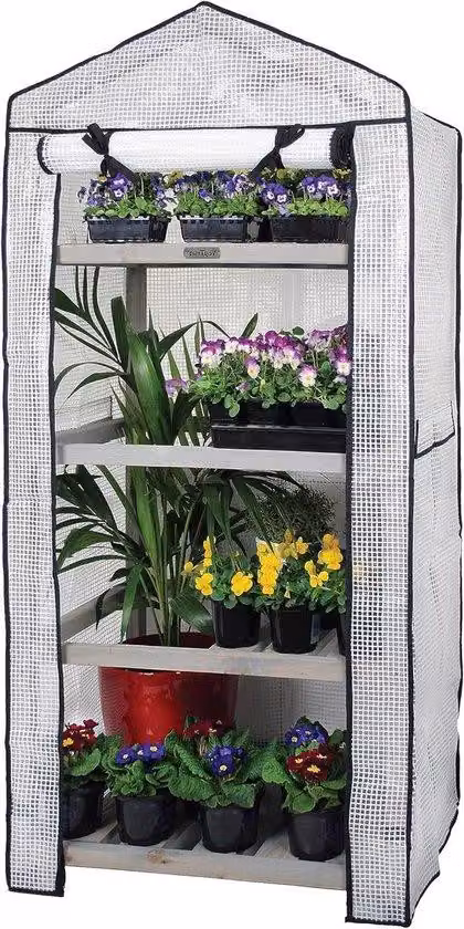 Copertura grigia per casetta da giardino in legno