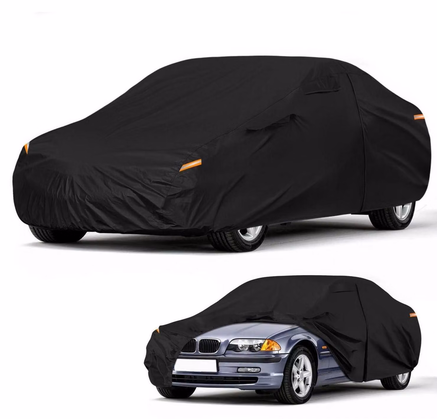 Copertura impermeabile per auto, adatta per BMW Serie 3 E30/E36/E46 station wagon (familiar) prodotta tra il 1990 e il 2006, copertura completa per tutte le stagioni con porta con cerniera