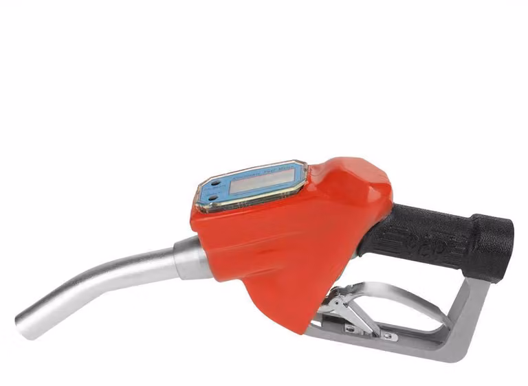 Ugello carburante con misuratore di portata per benzina, pistola di rifornimento manuale