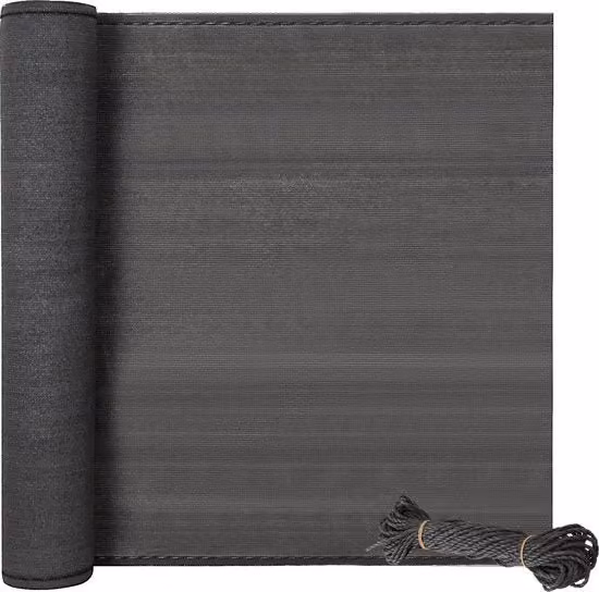 Schermo per Balcone e Ombrellone 2 in 1 - Resistente al Tempo e Resistenente alle Scalfitture - Schermo, Barriera, Divano - 1,5x20 m - Grigio