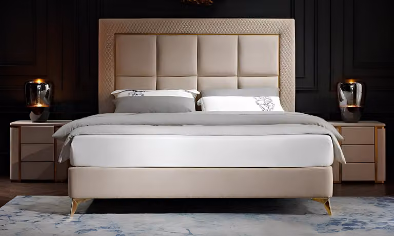 Design Luxus Doppel Hotel Betten Hotel Möbel Luxus Schlafzimmer Bett Polster