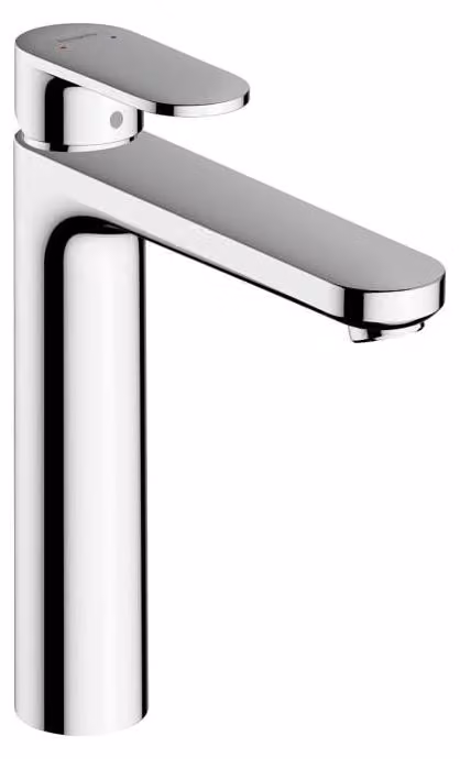 Miscelatore monocomando per lavabo hansgrohe Vernis Blend, modello 190 CoolStart, con sistema di scarico a tappo a pressione