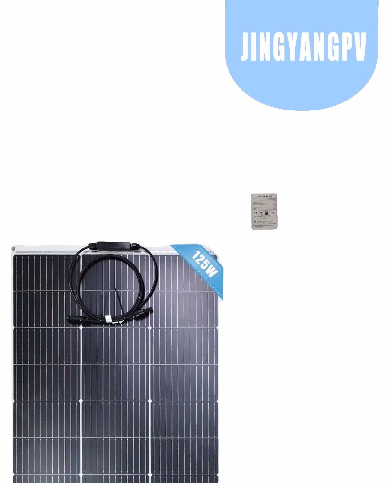 Pannello solare, design flessibile, alta efficienza, 1 pezzo da 125 W