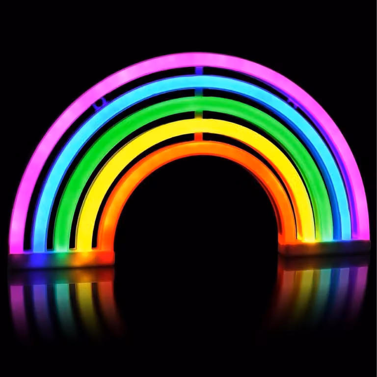 Decorazione Neon A Forma Di Arcobaleno