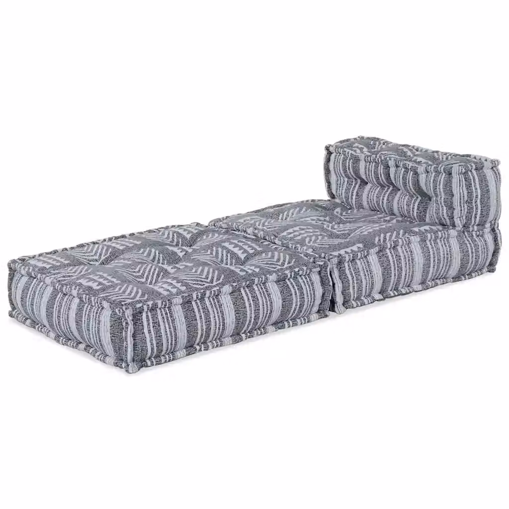 Unità di divano modulare vidaXL in tessuto grigio per soggiorno o terrazza L/P/H: 70 x 70 x 56 cm – 2