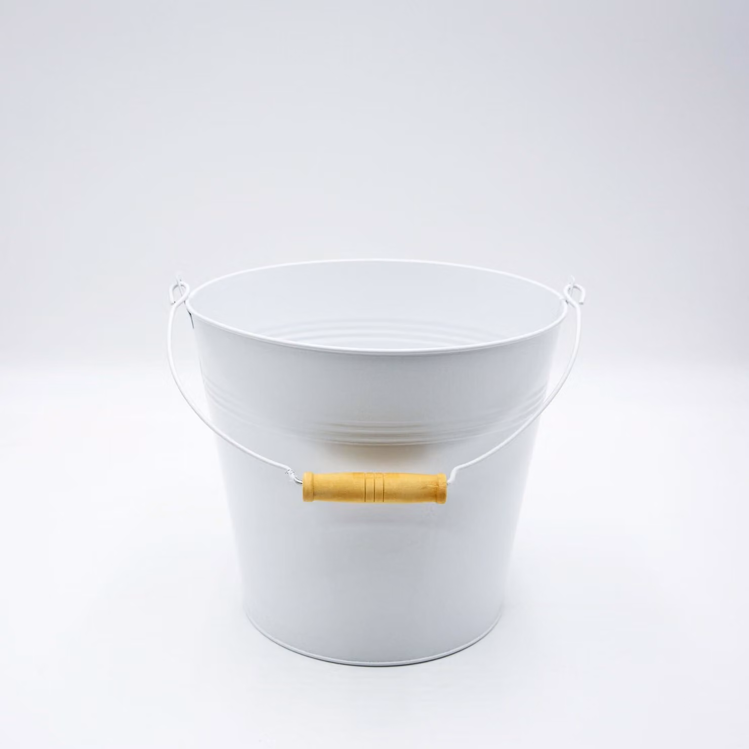 Secchio in metallo, diametro 24 cm, ideale per piante o decorazioni