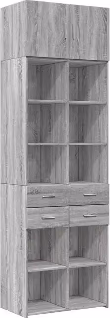 Armadietto Grigio Sonoma 70x42,5x225 cm in Truciolato CFW1846250