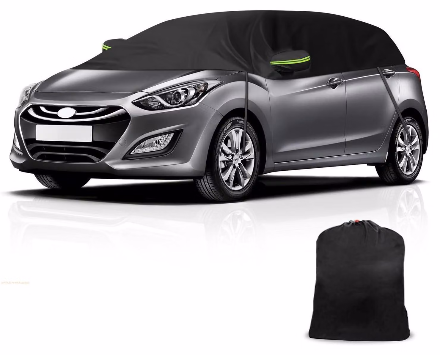 Copertura parziale per auto, impermeabile, adatta per Hyundai i30 hatchback dal 2006 al 2025, resistente ai raggi UV, protezione per tutte le condizioni atmosferiche