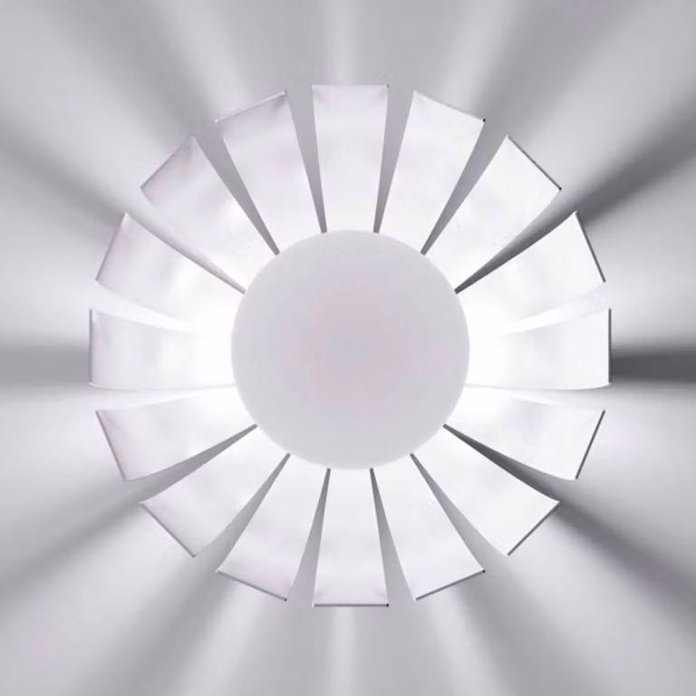 Marchetti Plafoniera a LED LOTO, Bianco / Opale, Soggiorno / Sala da pranzo, Metallo, Moderno, Plafoniera LED