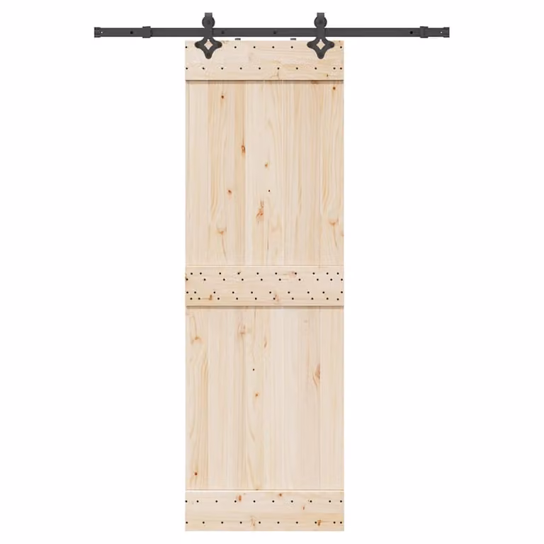 vidaXL Kit di Binari per Porte Scorrevoli in Acciaio Nero Opaco, Lunghezza: 152,5 cm