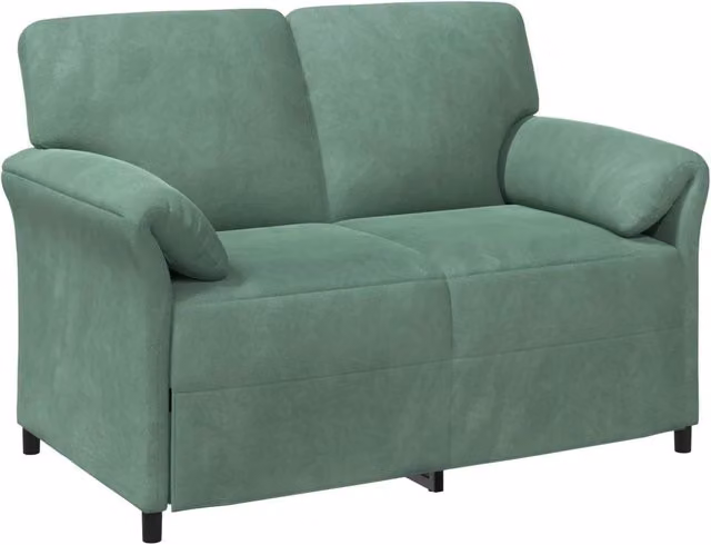 Divano | Divano da soggiorno | Sofa a 2 Posti Verde Mare 138 x 83 x 95 cm Velluto