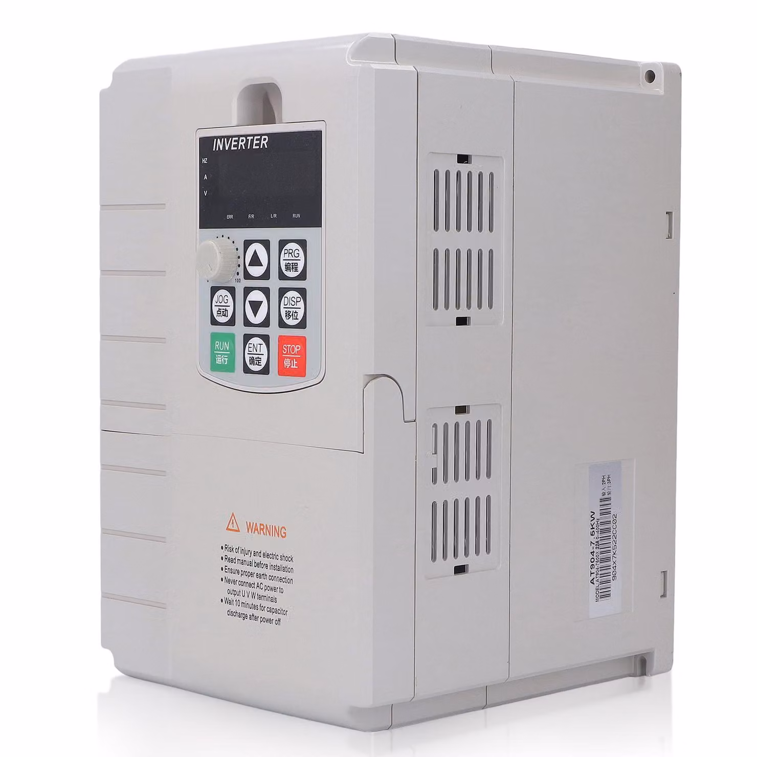 Inverter 7,5 kW Regolatore di velocità del motore Ingresso monofase 220 V Uscita 3 fasi 380 V