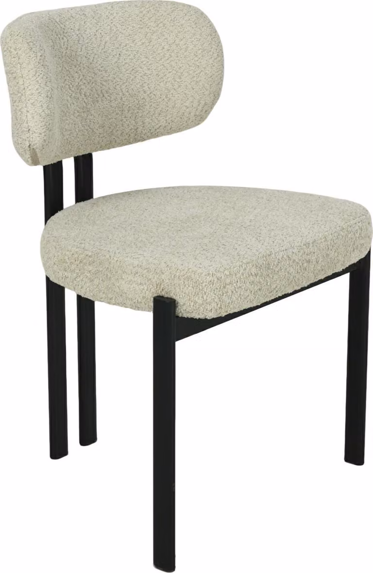 HowHomely sedia imbottita sedia da soggiorno beige