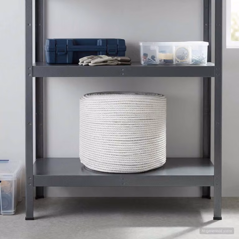 vidaXL Spago in Cotone Bianco 10 pz 2 mm 100 m
