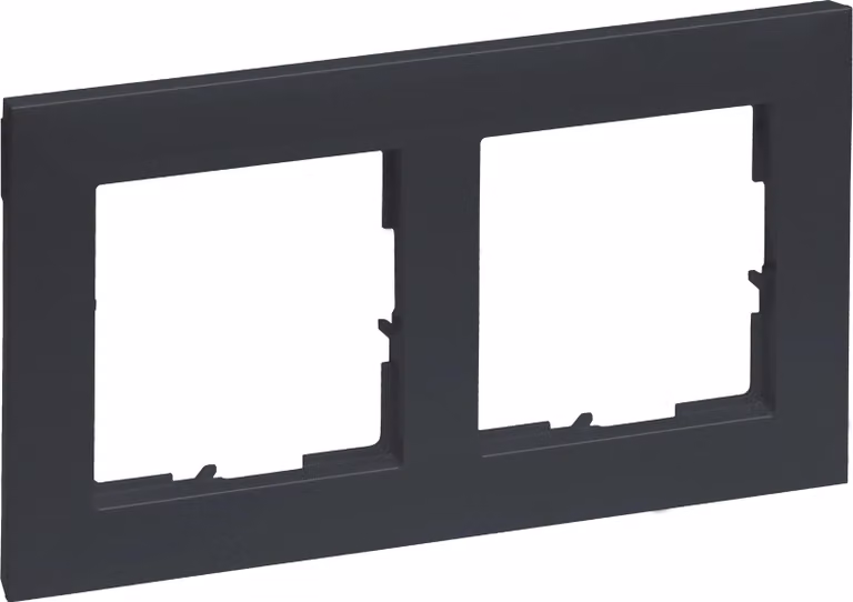 Legrand SEANO, cornice doppia, verniciata antracite, 1 pz.