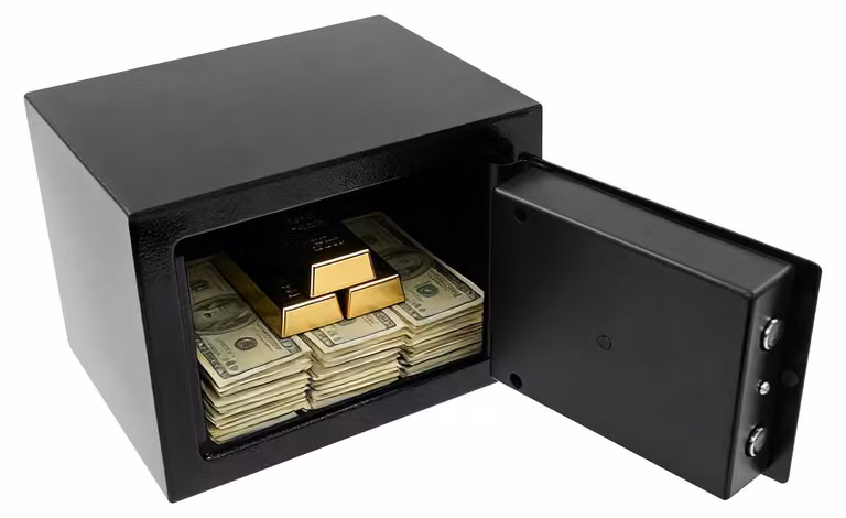 Cassaforte di sicurezza, materiale: acciaio Q235, dimensioni: 23 x 17 x 17 cm, volume: 4,6 litri, numero di chiavi: 3, colore: nero