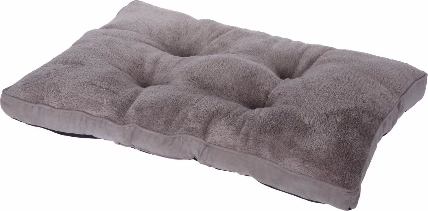 Letto per cani e gatti grigio 82 x 58 cm