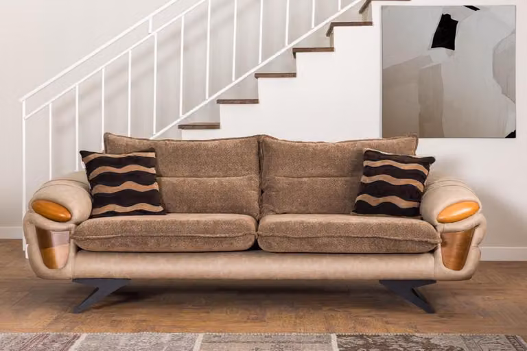 Dreisitzer Sofa 3 Sitzer Sofas Luxus Textil Couchen big Polster Designer Möbel