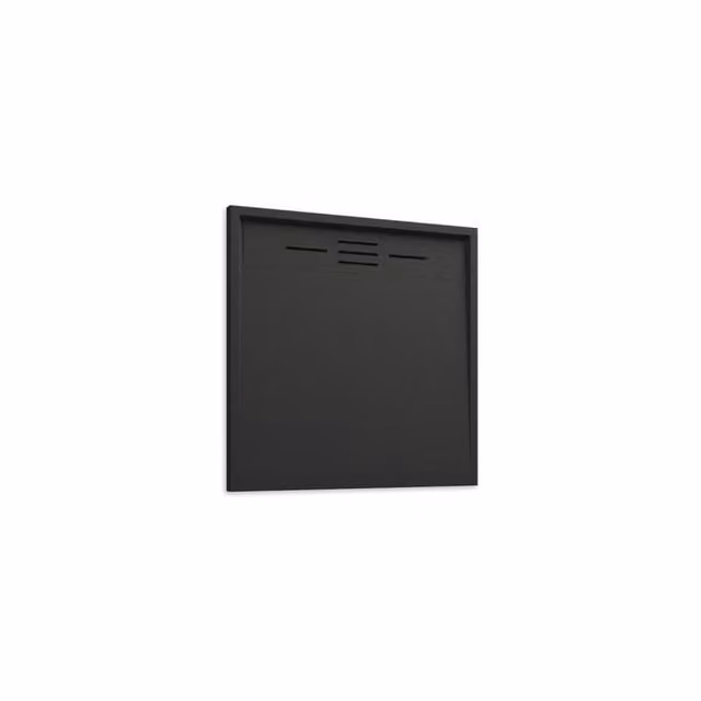 Piatto doccia quadrato Parama nero effetto pietra antiscivolo da incasso L/P: 80 x 80 cm