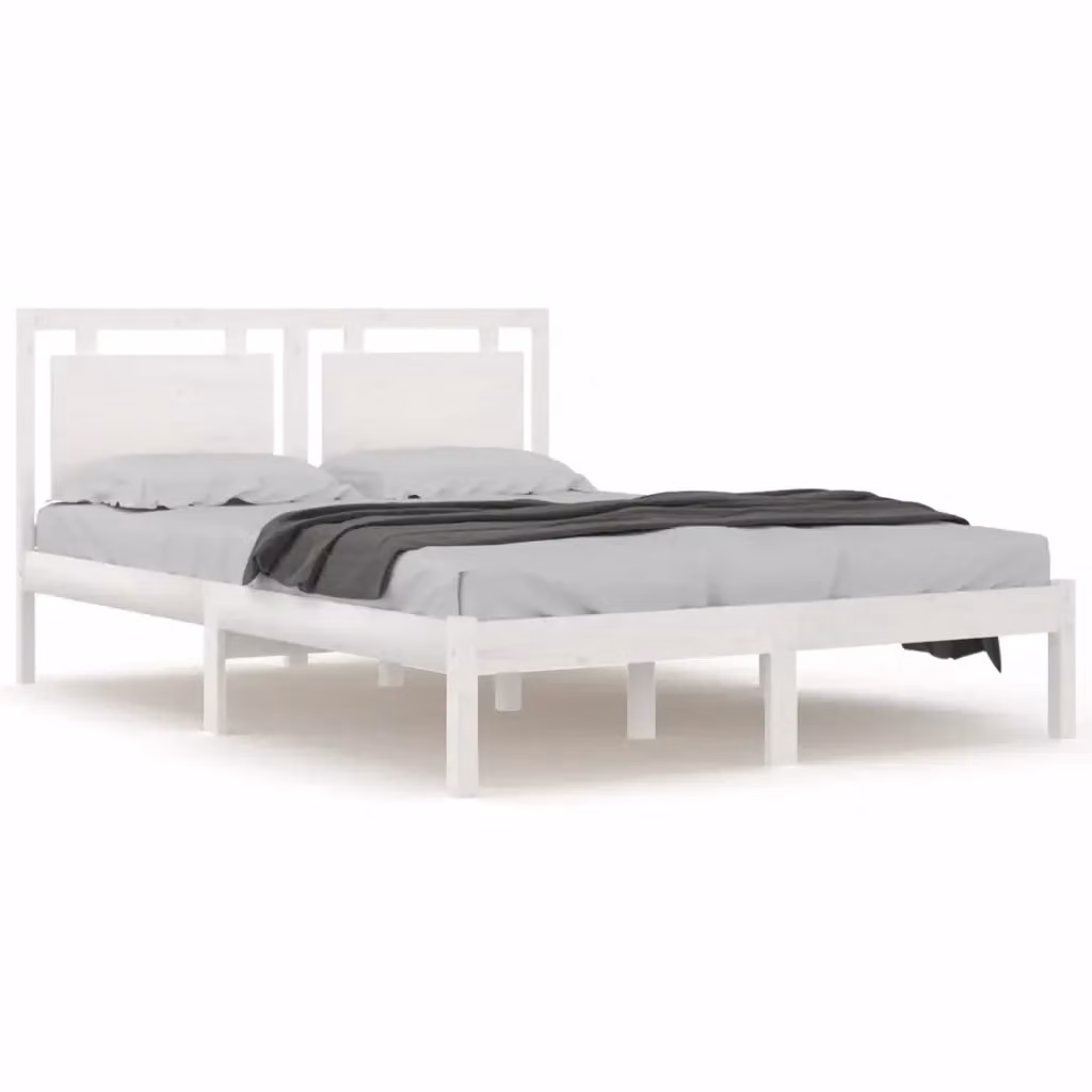 vidaXL Giroletto in Legno Massello di Pino Bianco con Doghe Rigide 200x200 cm – 2