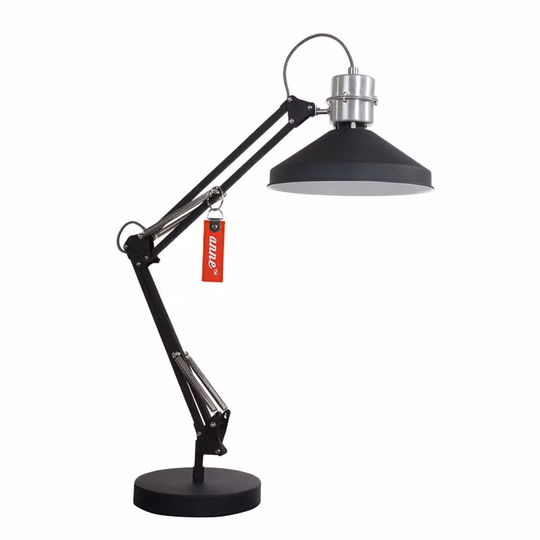 Lampada da tavolo - nero - Zappa - plastica metallo - lampada da scrivania - E14 - 7702ZW - Anne Lighting