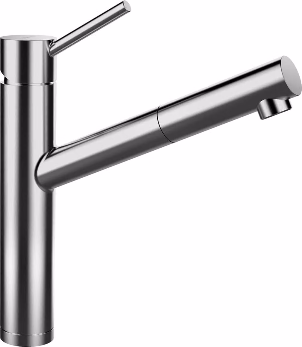 Miscelatore Schock Altos 529123EDM, acciaio inox massiccio, bassa pressione, estraibile