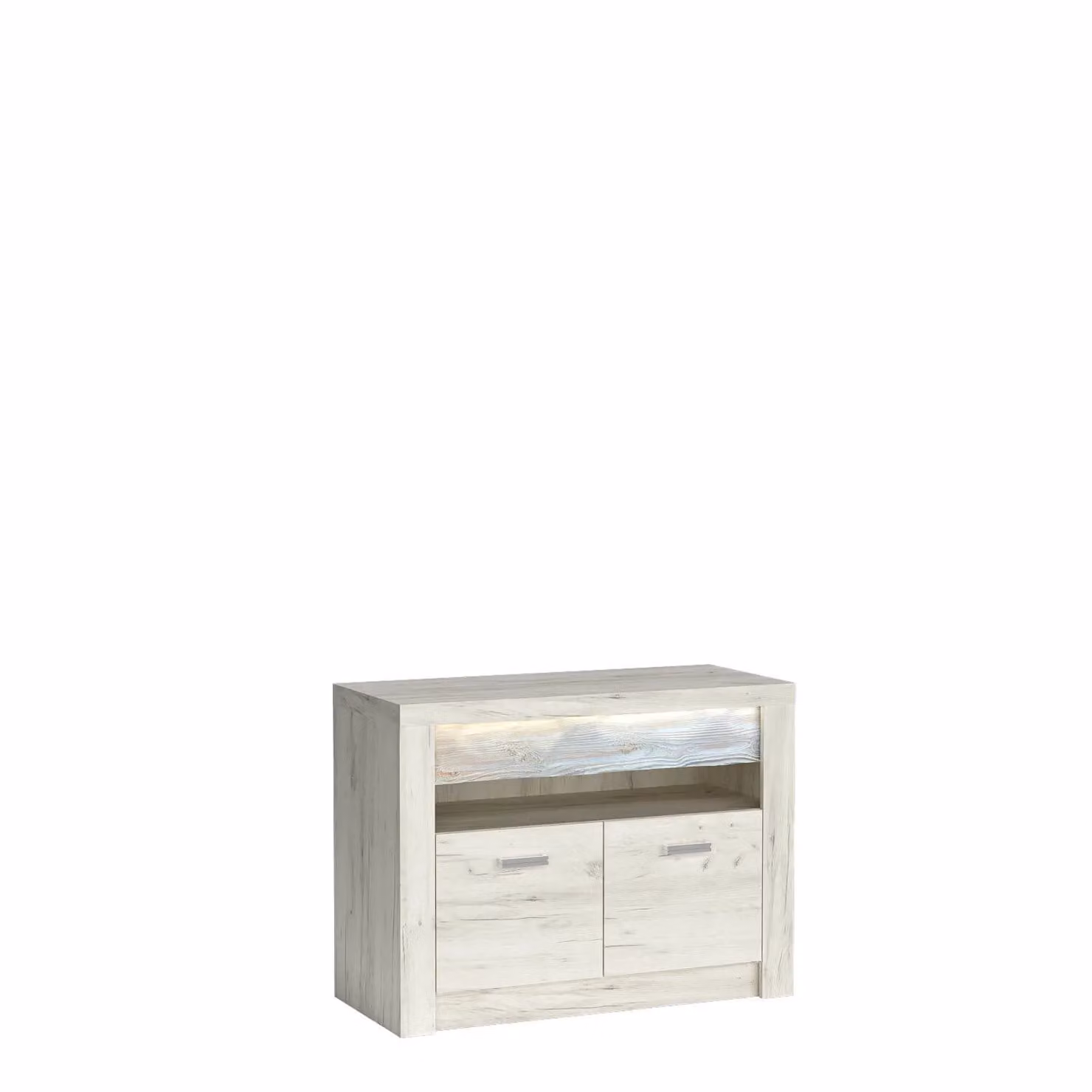 Tavolino per TV BESS - rovere kraft bianco