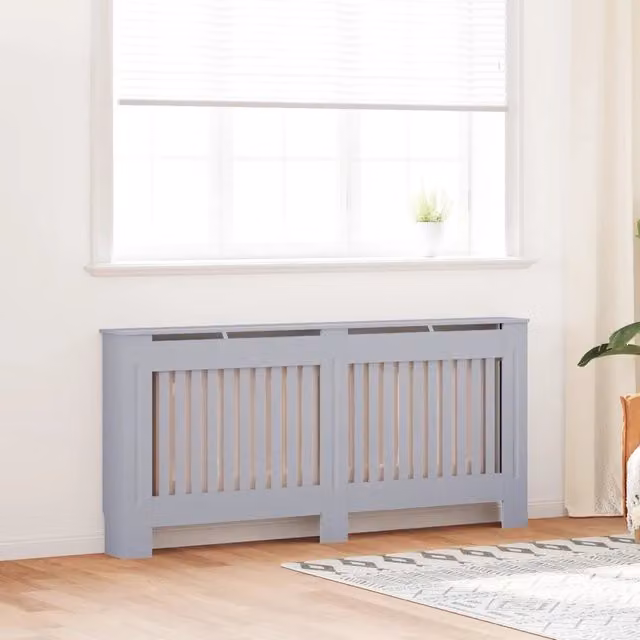 Copertura per radiatori 2 pz Grigio 172 x 19 x 81,5 cm 3403234