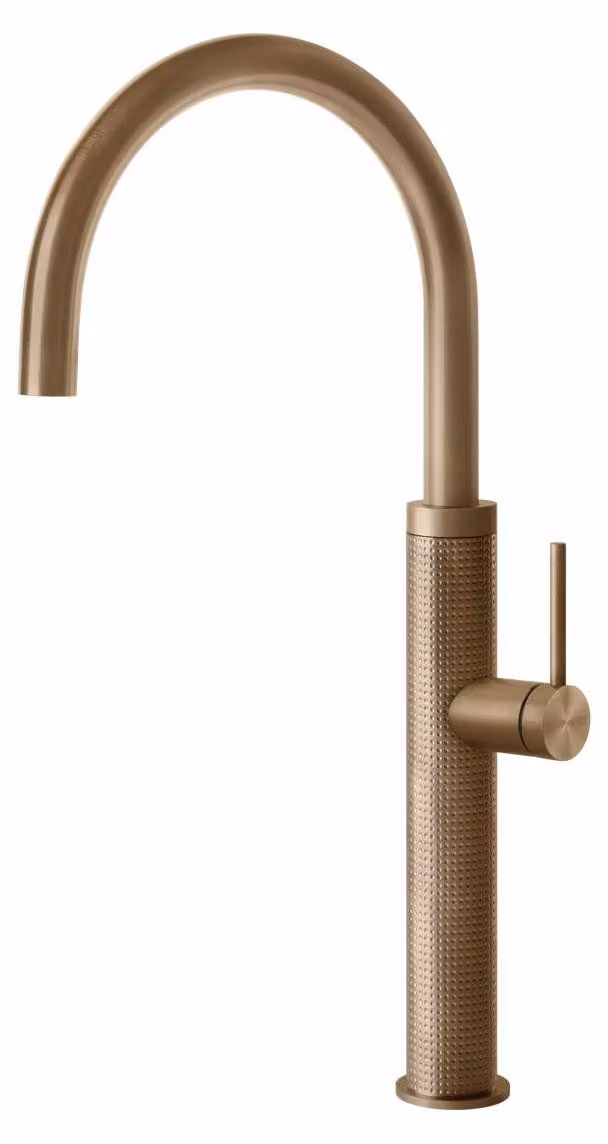 Gessi 60020, modello Ziehen, bronzo, maniglie a leva, immagine singola, 726 - bronzo caldo, finitura PVD, 3/8"