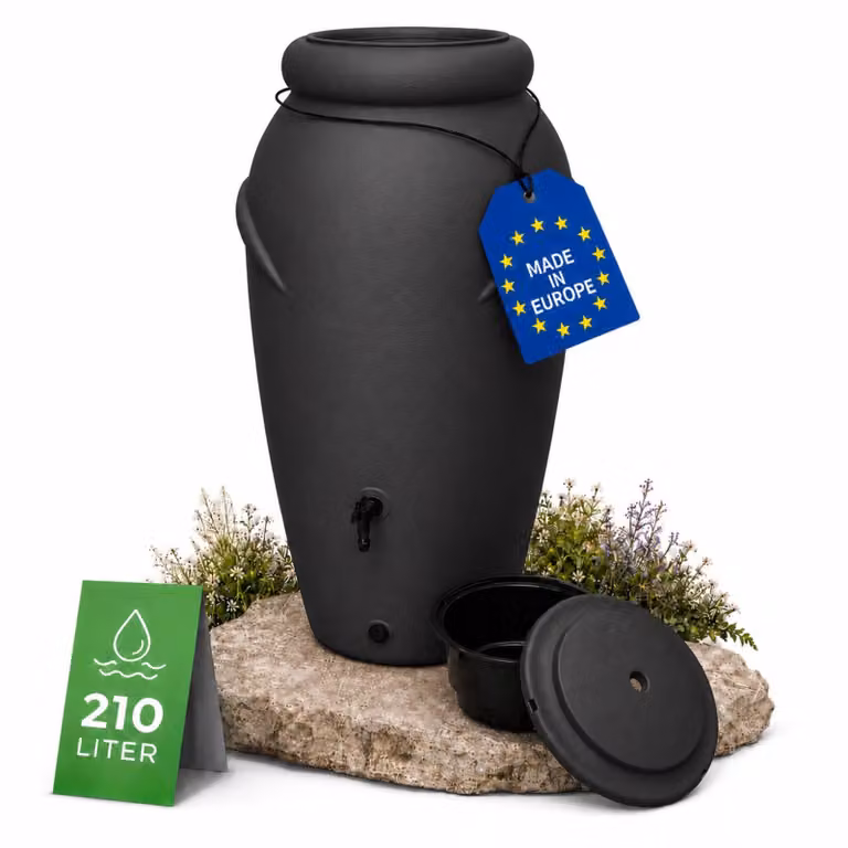 Serbatoio Regentonne da 210 litri, design amphora, colore antracite