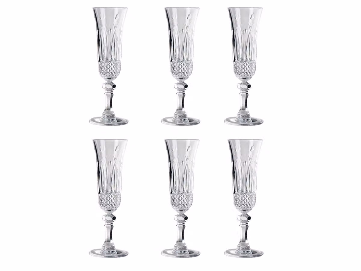 Italia Set da 6 Flûte -Trasparente