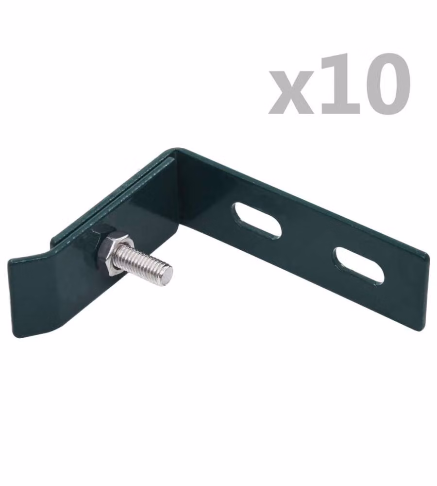 Set di Connettori Angolari a Parete 10 pz Verde