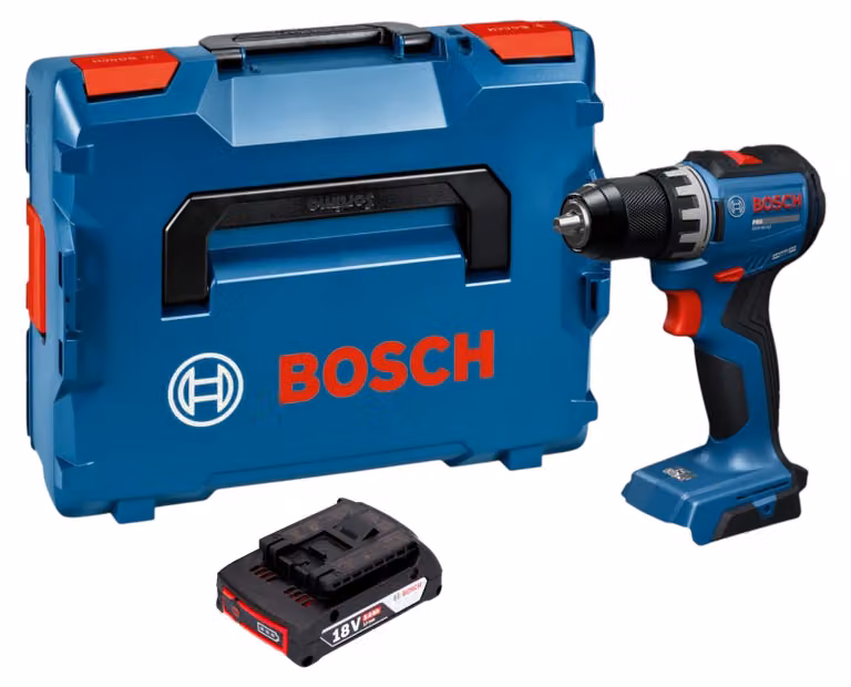 Trapano avvitatore a batteria Bosch GSR 18V-52 Professional 18 V 70 Nm Brushless + 1 batteria da 2,0 Ah + L-Boxx - senza caricabatterie