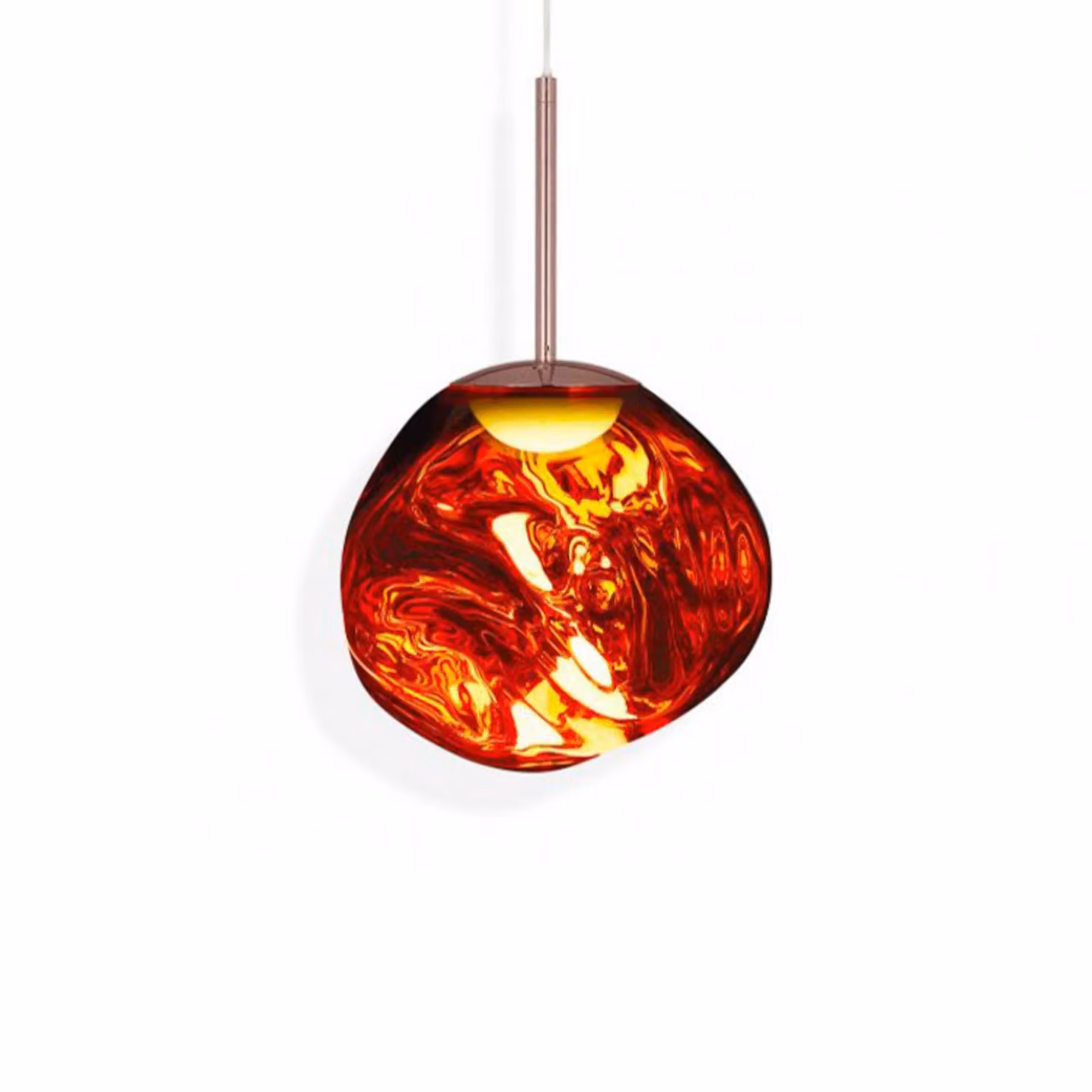 Tom Dixon Lampada a sospensione Melt Mini, dimmerabile, Rame, Soggiorno / Sala da pranzo, Plastica, Design, Lampada a sospensione