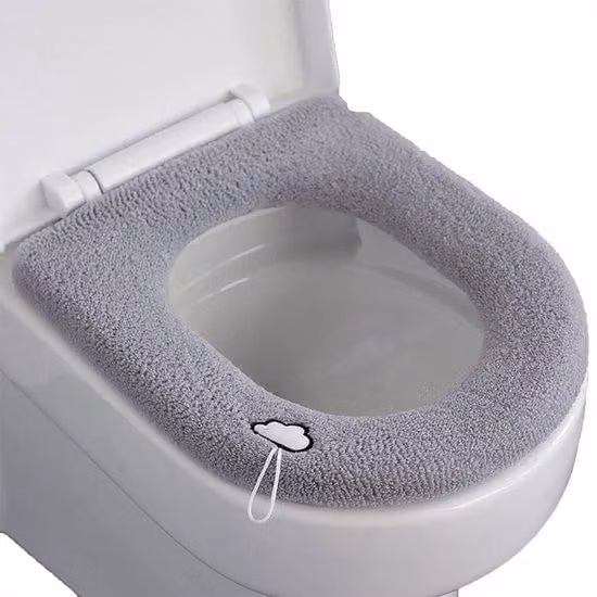 Cuscini morbidi per il water, set da 3 pezzi - copripiedini universali, di grandi dimensioni, in pile caldo, lavabili e più spessi, ideali come copripiedini per il water, accessori per il bagno, lavabili