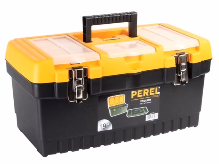 Cassetta degli attrezzi con chiusure in metallo - 486 X 267 X 242 Mm - 31,4 L