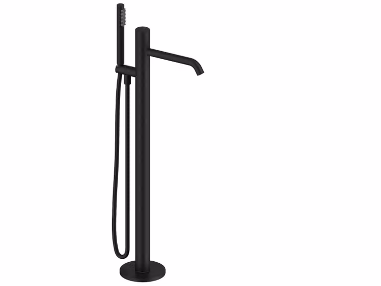 SANYCCES LOOP K Miscelatore monocomando per vasca da bagno, nero opaco