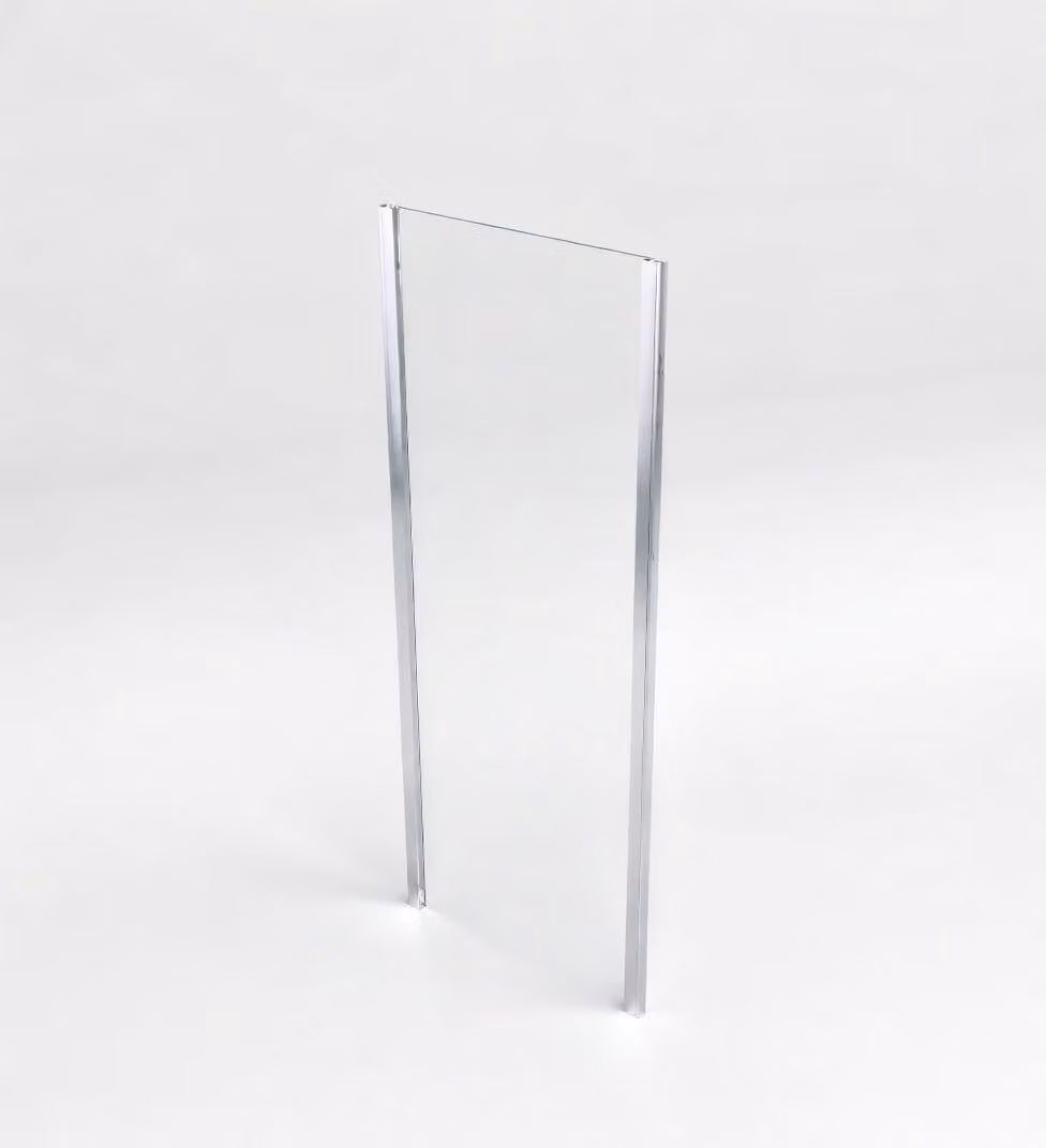 Lato fisso da 80 cm per box doccia H190 cm CARLO - Cromato Lucido